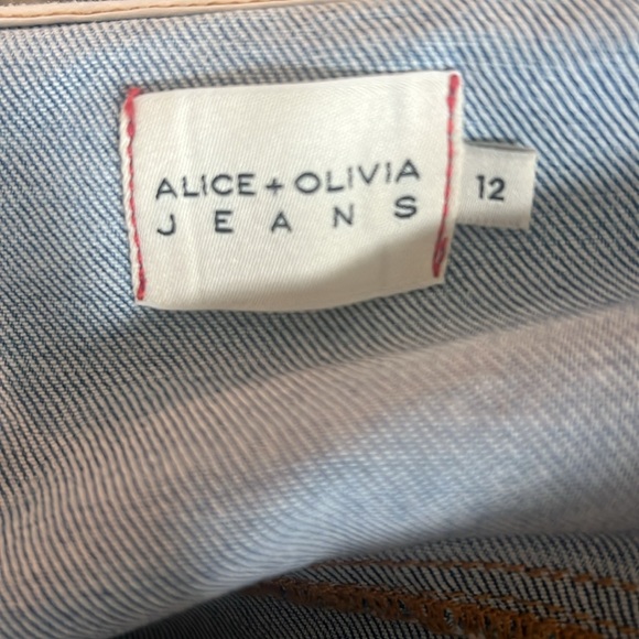 Alice + Olivia Halter Denim Dress - Size 12 - Picture 4 of 7